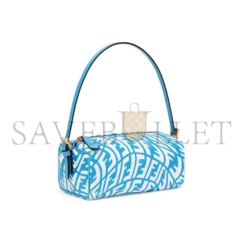 FENDI MINI FF VERTIGO ZIP WRISTLET BAG 8BS050AFL1F1E8L (19*11*8cm)